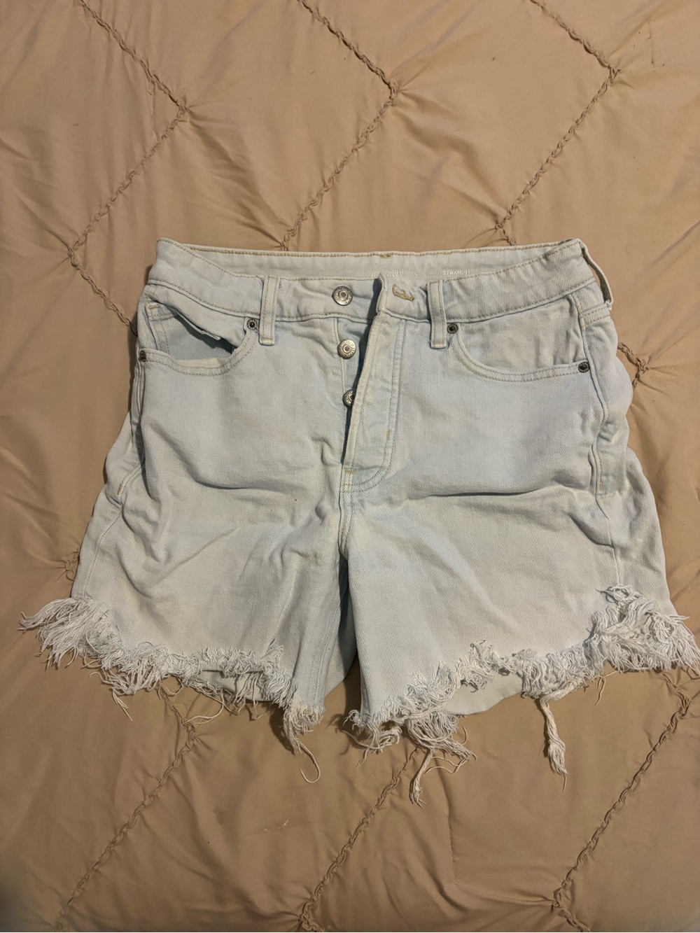 Old Navy Light Blue Distressed Denim Shorts